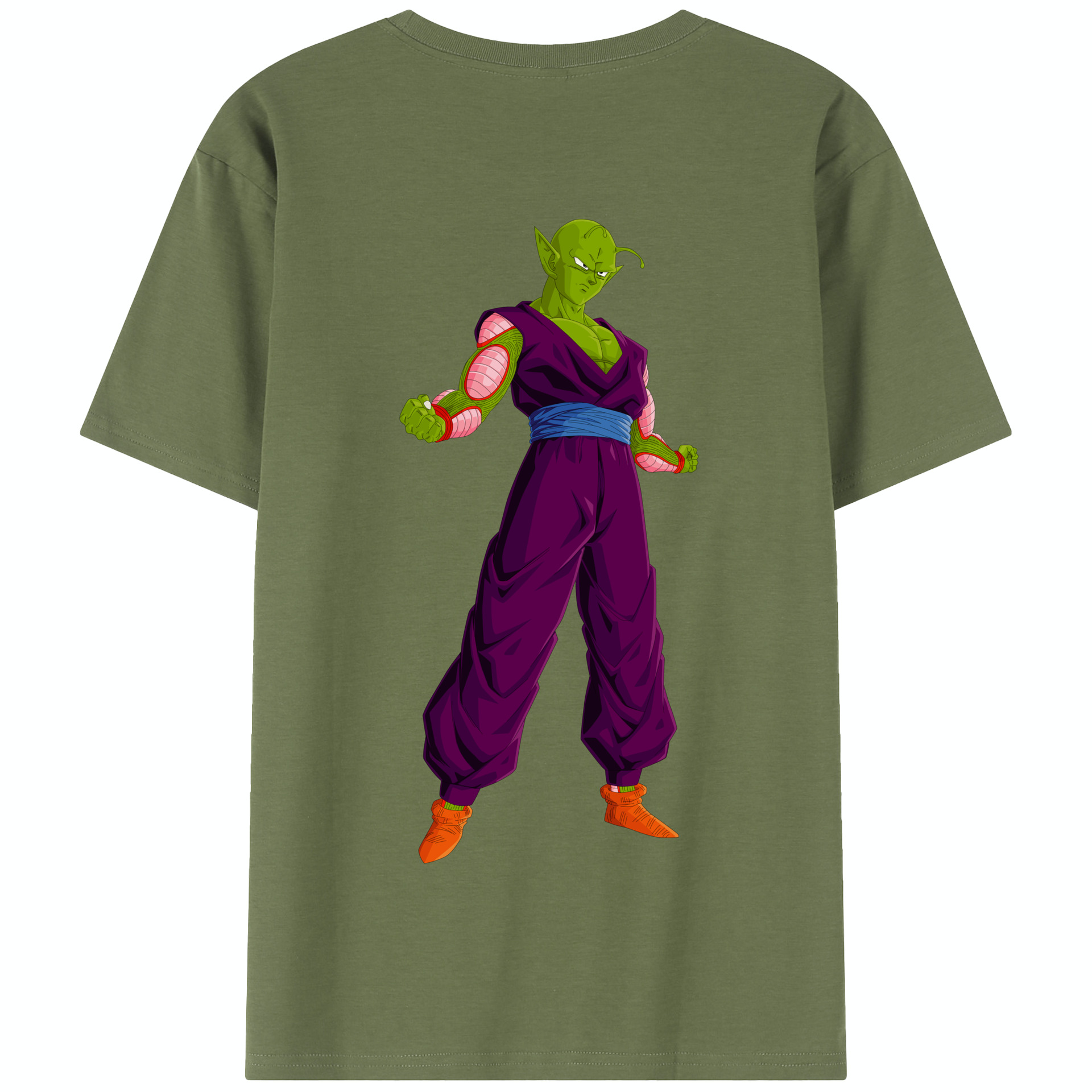 （画像用） ドラゴンボール ピッコロ DRAGON BALL Piccolo 綿100％半袖Tシャツ（背面プリント）